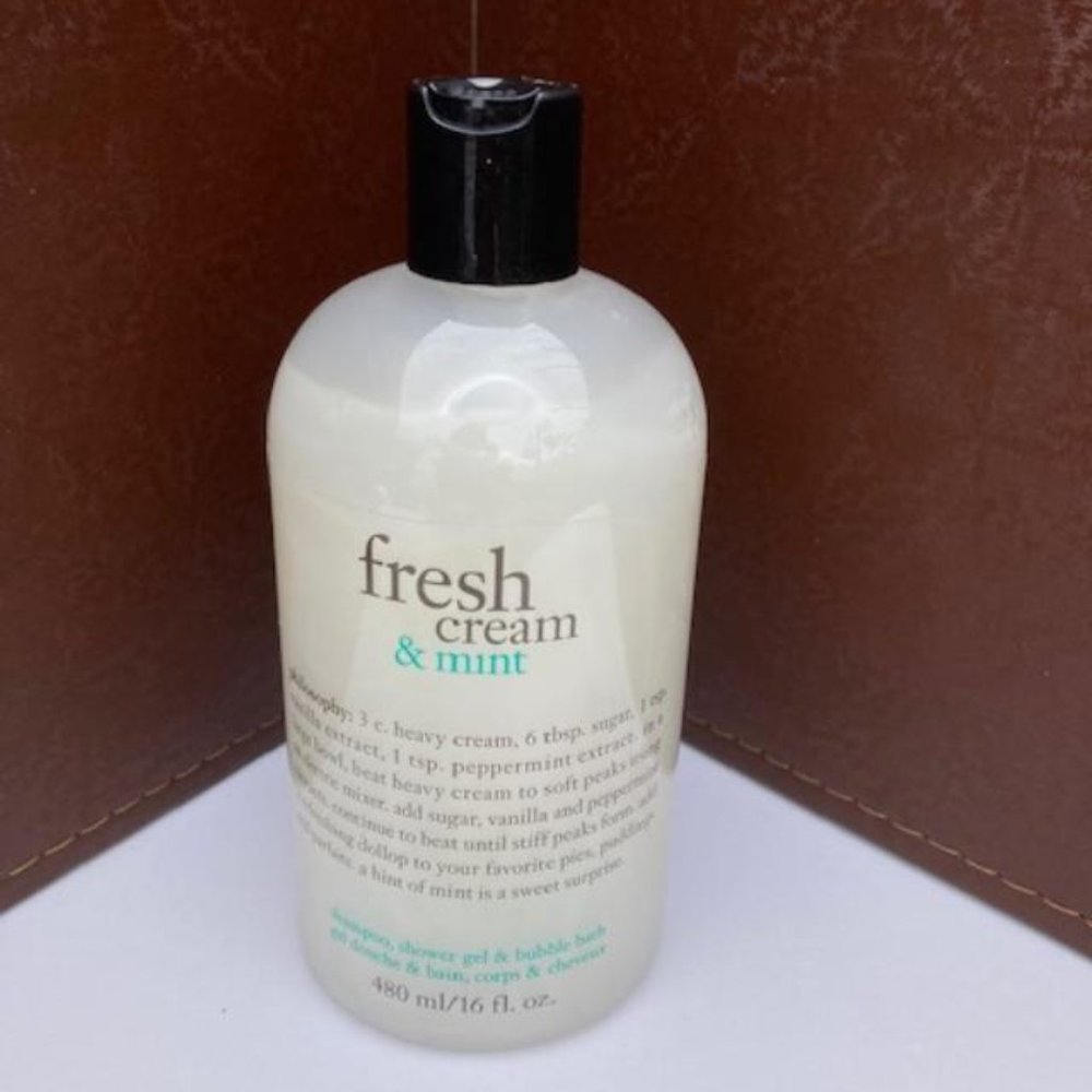 Fresh Cream & Mint by PHILOSOPHY Shampoo Shower Gel & Bubble Bath 16 Fl Oz NEW